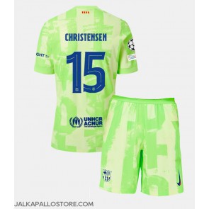 Barcelona Andreas Christensen #15 Kolmaspaita Lapsille 2024-25 Lyhythihainen (+ shortsit)